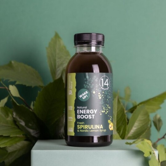 Spirulīna ar cidoniju sīrupu, 330 ml, Spirulina NORD