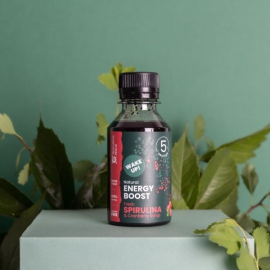 Spirulīna ar dzērveņu sīrupu 120 ml, Spirulina NORD