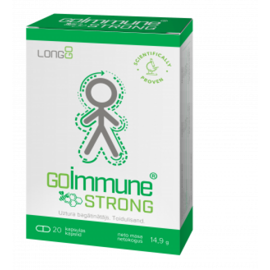 GoImmune STRONG (20 kapsulas) 14.9g, SILVANOLS