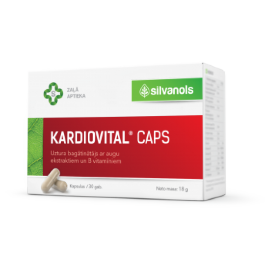 Kardiovital caps (30 kapsulas), 18 g, SILVANOLS