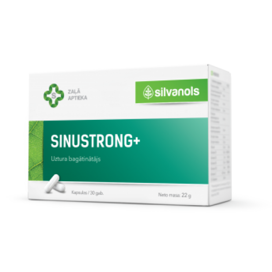 Sinustrong + (30 kapsulas), 22 g, SILVANOLS